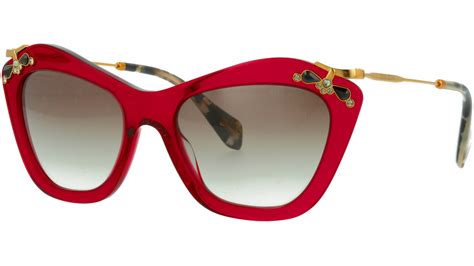 miu miu red glasses|miu miu sunglasses.